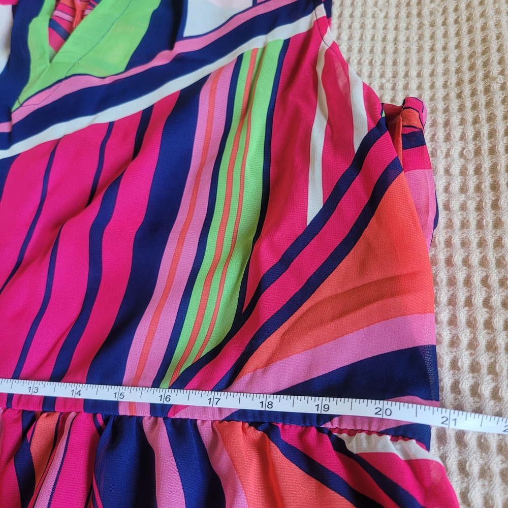 NWT Julia Jordan Vibrant Multicolor Midi Dress Size 16 - Picture 11 of 16